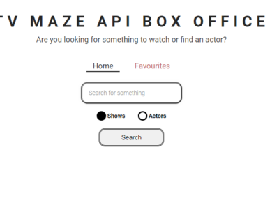 TV Maze API Box Office